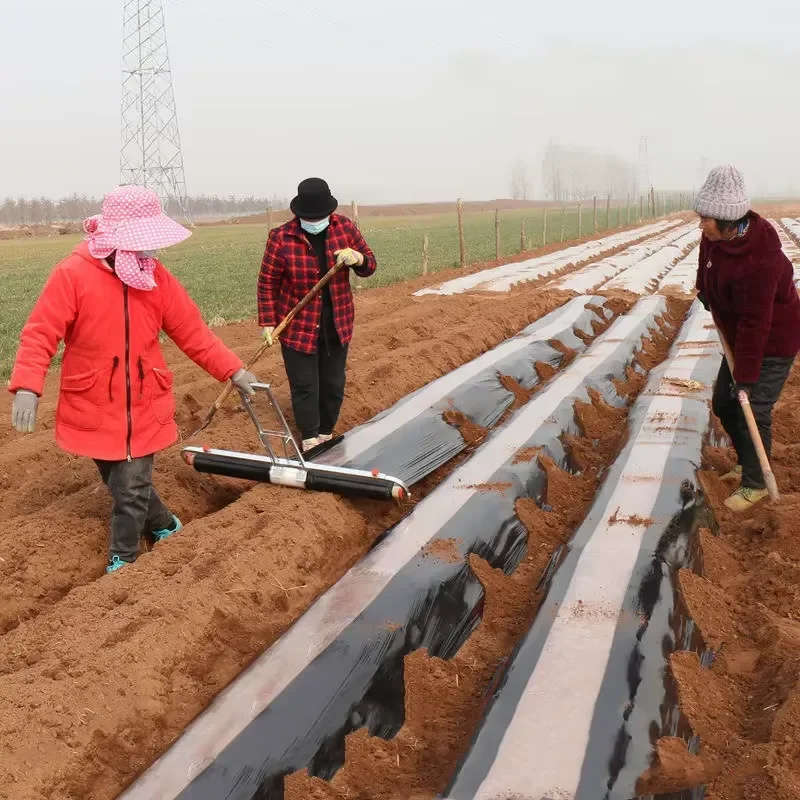 for Greenhouse Manual Plastic Film Covering Machine Agricultural Tools Hand Drawn Wheat Farming Equipment