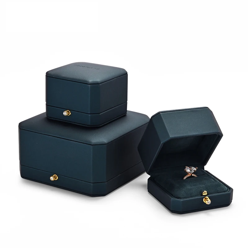 Oirlv Royal Blue Jewelry Box Wedding Ring Box Well Designed Jewelry Boxes For Bracelet Necklace Earrings Pu Leather Jewelry Box