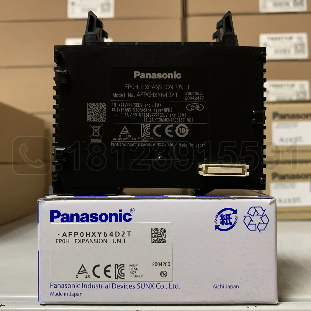 Imagem -02 - Módulo de Extensão Afp0hxy64d2t do Plc de Panasonic 32 Dentro e 32 Fora Transistor Original Genuíno