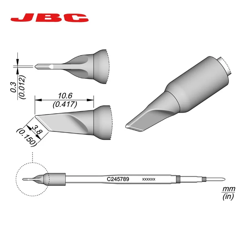 100% Original JBC Soldering Iron Tip C245-201 C245-789 C245-756 Fit T245-A With T245 Soldering Station Tools