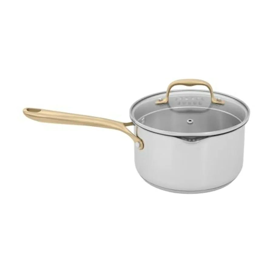 طقم أواني طهي من الفولاذ المقاوم للصدأ غير سام مكون من 10 قطع (CWSETL-ST-10)