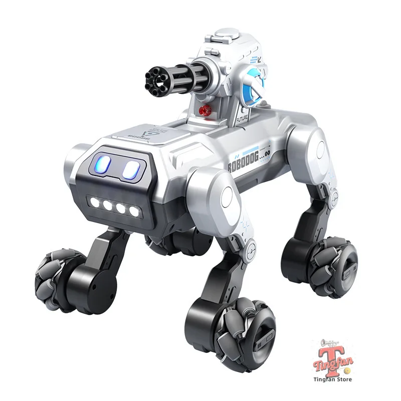 2025 지능형 원격 제어 로봇 강아지 전자 스턴트 음성 명령 프로그래밍 가능 터치 센서 음악 노래 어린이 장난감 선물