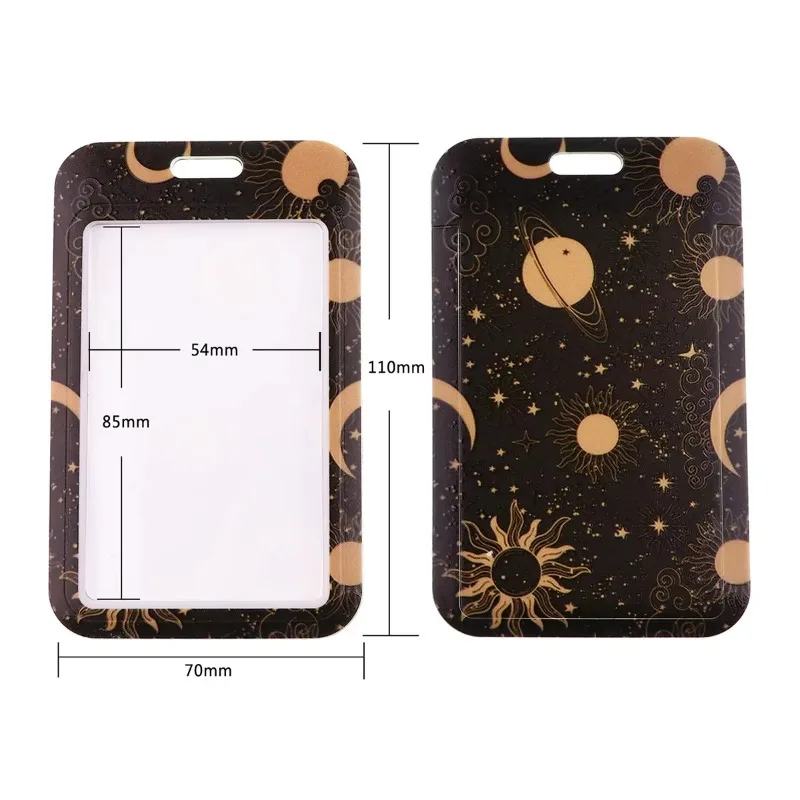 Moon Credential Holder Neck Strap Lanyard for Key Keychain Phone Charm Straps USB Badge Holder Keyring Accessories Gifts