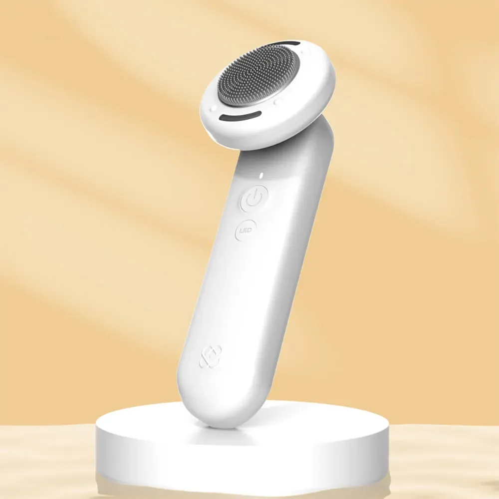 Skincare Electric Facial Cleaning Brush Portable Soft Silicone  Facial Cleansing Brush