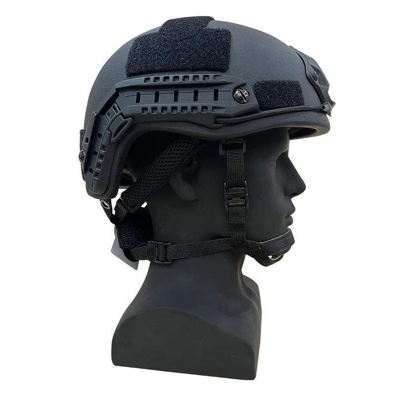 FAST NIJ IIIA casco balístico de alta cizalla, superficie forrada de Wendy\'s, UHMWPE, táctico 3A casco de seguridad, Verde