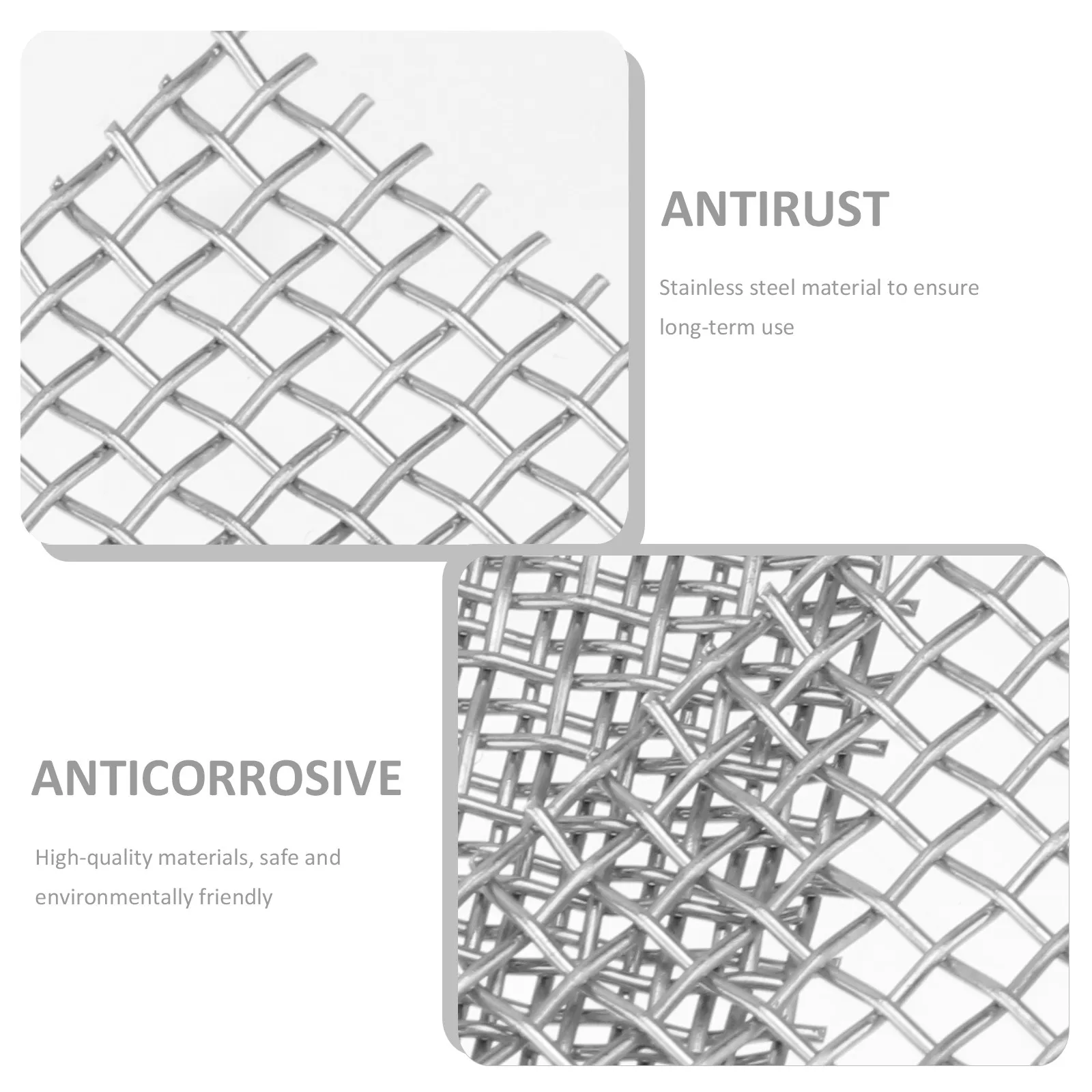 10Pcs Stainless Steel Wire Mesh Pad for Aquarium Water Grass Plant Fixing Eco Friendly Rust Resistant Tear Proof Fish Tank