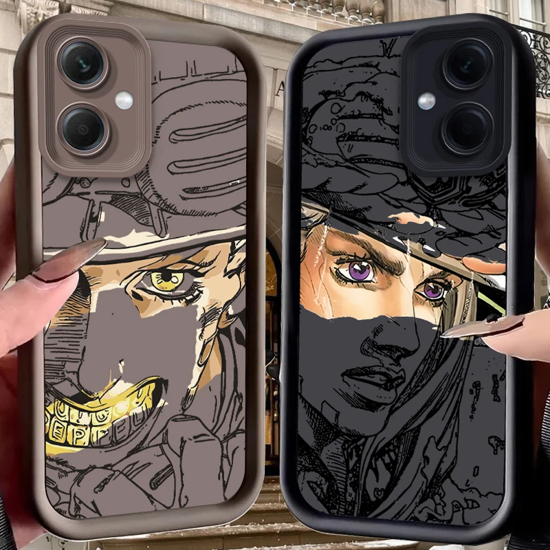 

Чехол для Xiaomi Redmi Note 14 13 12 Turbo 11S 4G 11 10 Pro Plus 9 14C 13C 12C 9C A2 A1 Cover Funda J-JoJo's Bizarre Adventure