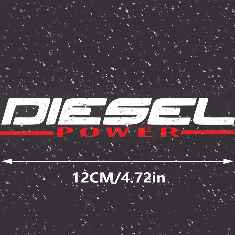 1Set Diesel Power Car Wiper Sticker Matte Vinyl Decal Self-Adhesive Scratch-Proof for Auto Windshield & Body