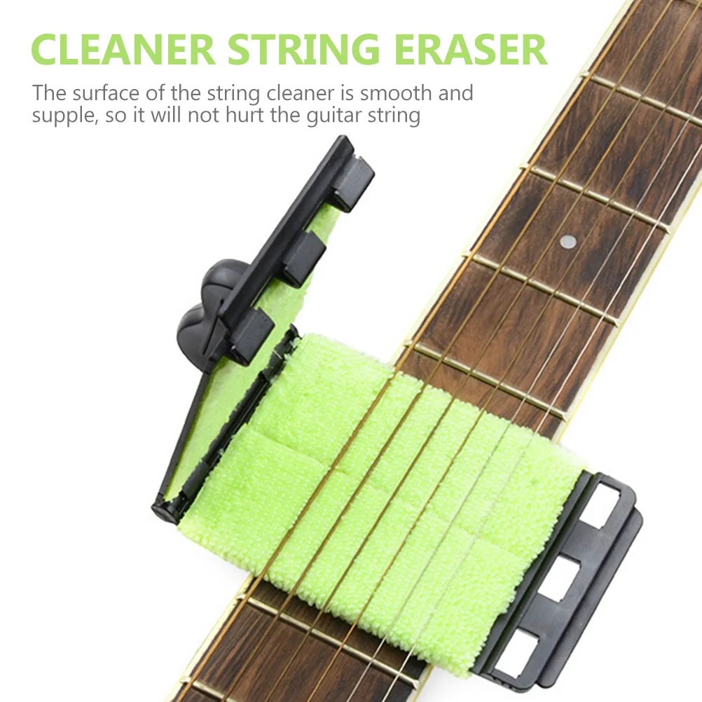 

Guitar String Cleaner Premium Reusable String Instrument Maintenance Tool For Fretboard Cleaning Guitar Bass Ukulele