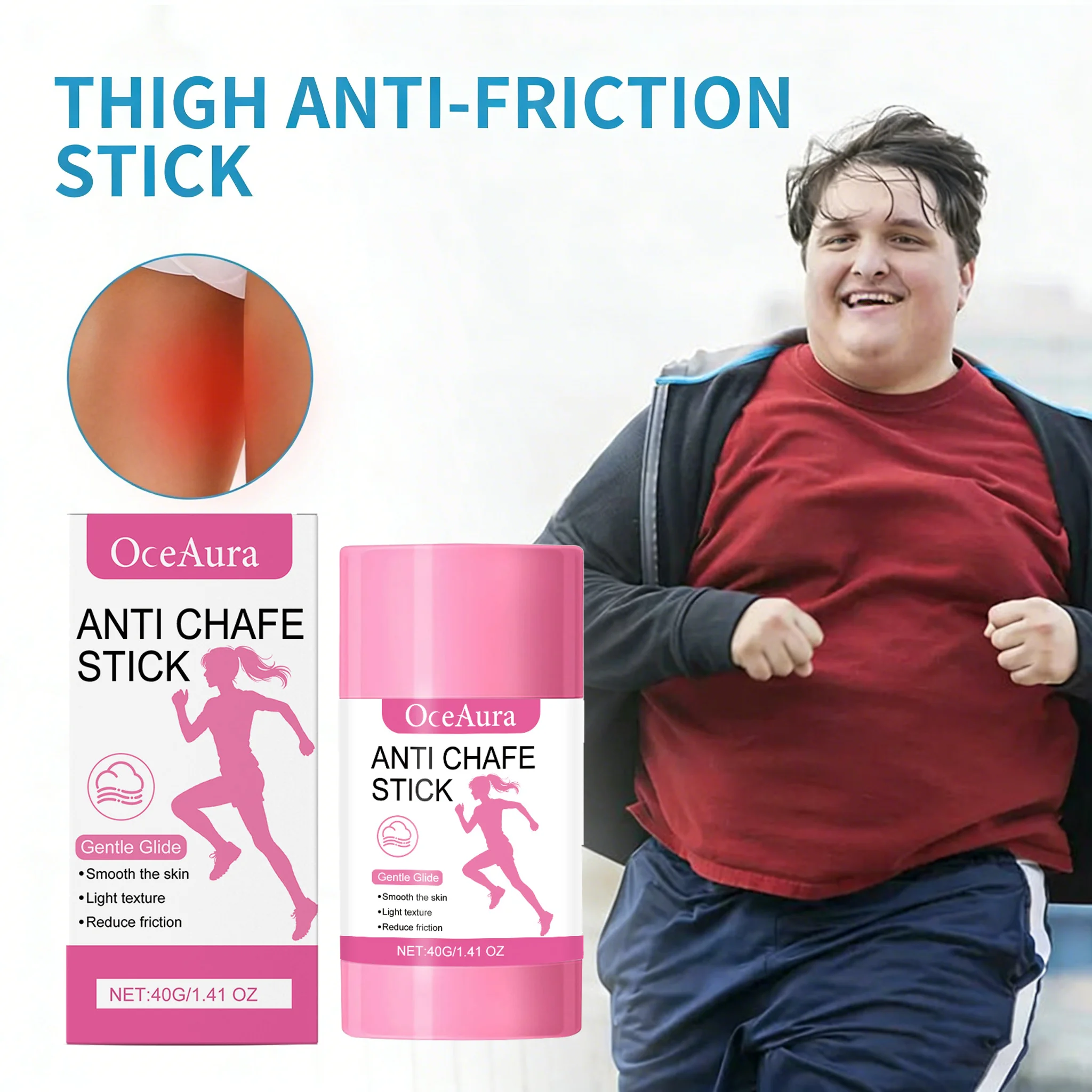 Thigh Anti-Friction Stick Prevent Chafing Redness Relieve Discomfort Sweatproof Running Anti Chafe Cream For Heel Lower Arm Skin