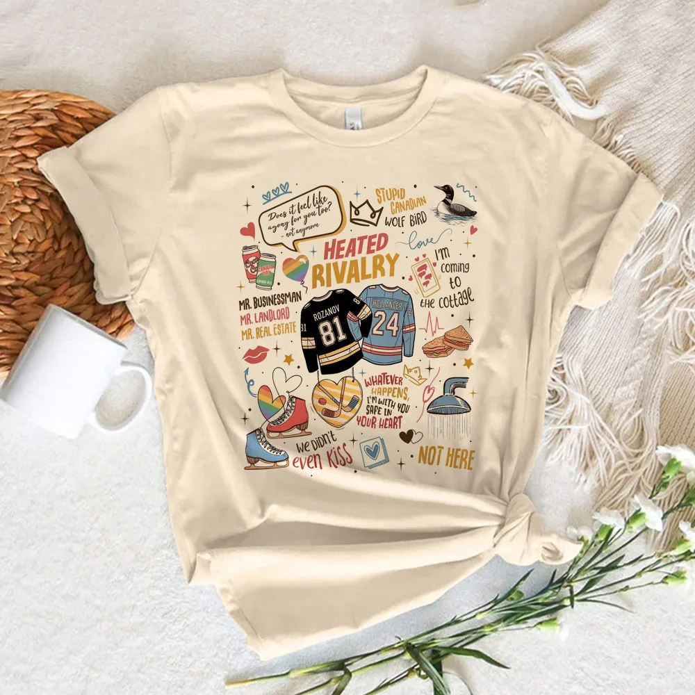 Shane Hollander‌ 24 Ilya Rozanov 81 T Shirts Movie Heated Rivalry Vintage Graphic T-shirt Men Women Cartoon Tops Tees