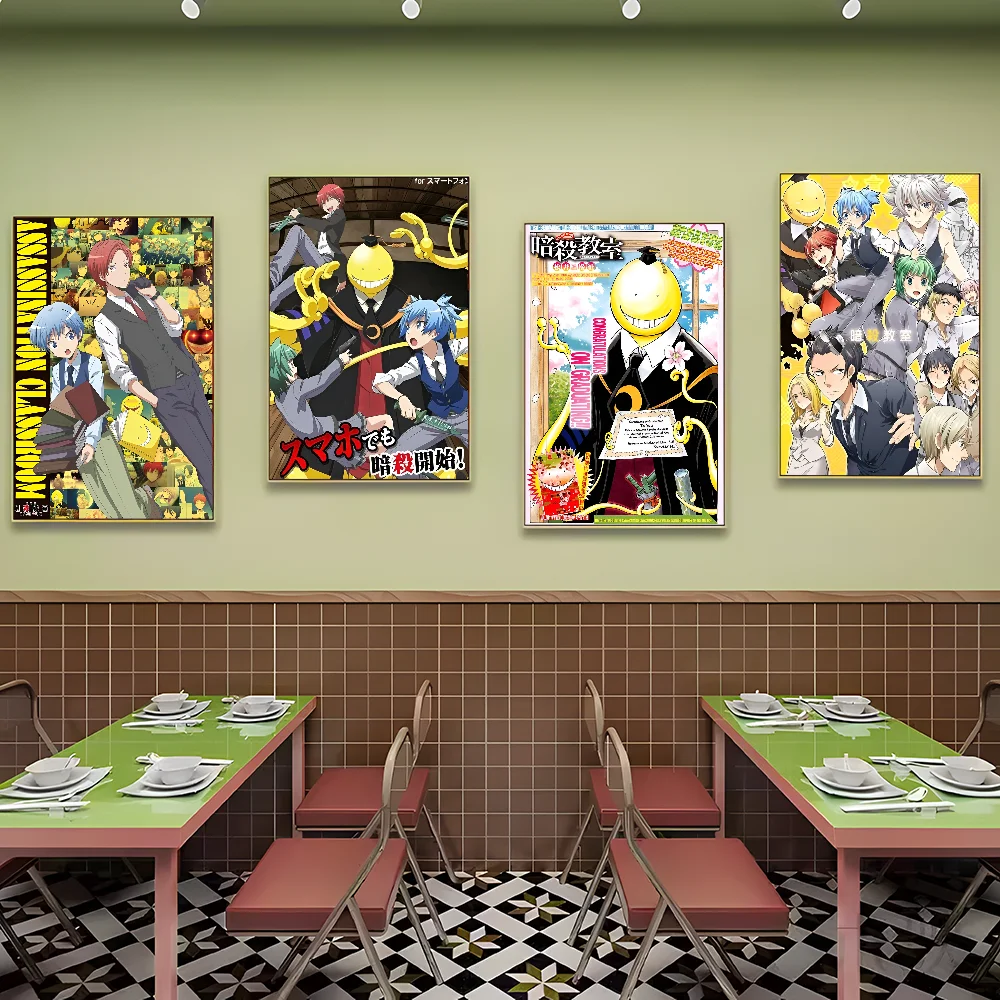 Anime Assassination Classroom Self-adhesive Art Poster Whitepaper Sticker DIY Room Bar Cafe Wall Decor