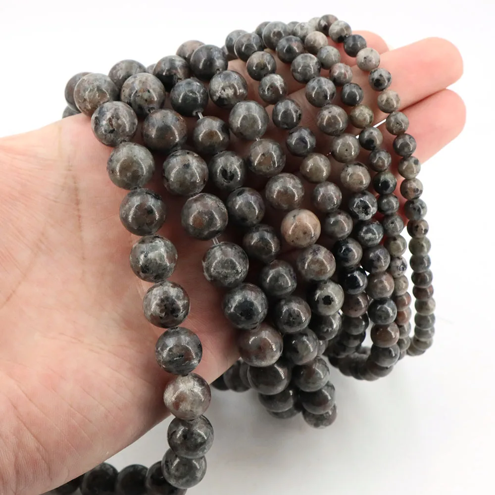 6 8 10 12 مللي متر Yooperlite حجر الخرز الجولة فضفاض الخرز الحجر الطبيعي لصنع المجوهرات سوار ذاتي الصنع قلادة القرط اكسسوارات #2