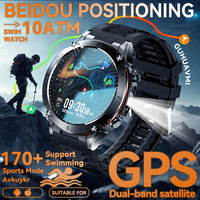 2025 For Xiaomi Original Built-in Dual-band GPS Men Smartwatch BT Call Fitness Military 10ATM IP68 Military Sport Smart Bracelet