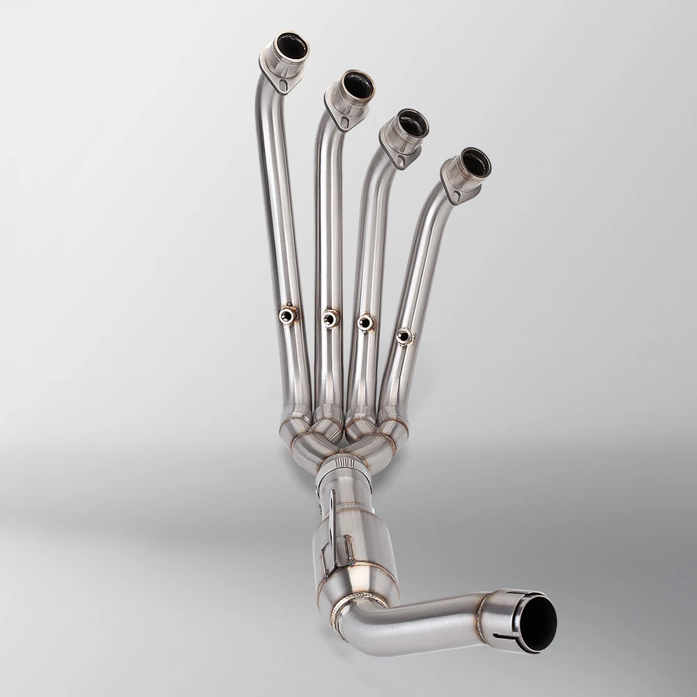 Motorcycle Front Link Pipe For QJ800 Exhaust Connect Tube Compatible With Stock Original Muffler