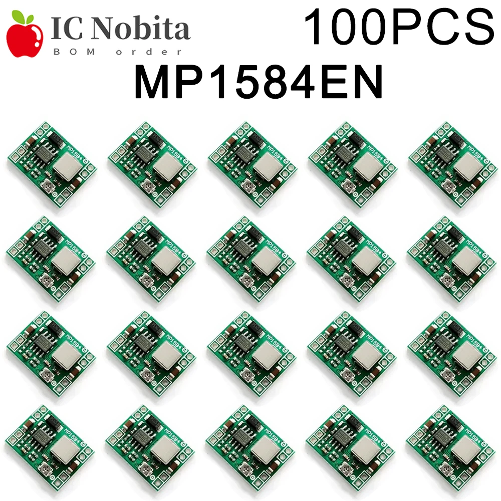 100PCS MP1584EN LM2596s MP1584 Adjustable 3A DC-DC Converter Step Down Voltage Regulator Module Replace Buck Board 5V 12V