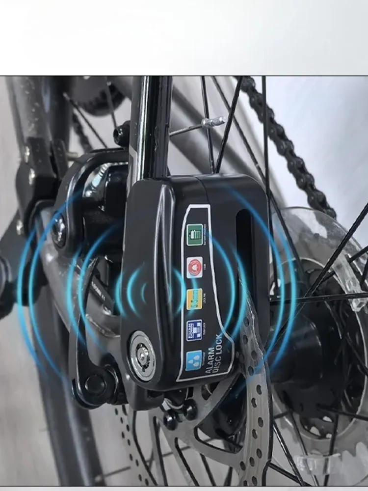 AliExpress Motorcycle Bicycle Lock Alarm Protection Padlock with Keys Anti-Theft Scooter Bicycle Wheel Lock Cycling Security Accessories