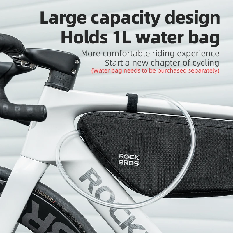 ROCKBROS Bicycle Bag Rainproof Cycling Top Tube Frame Bag Reflective Large Capacity MTB Road Bike  Pannier Bag Wear-resistant