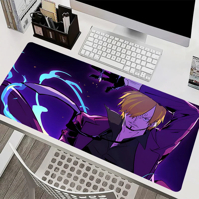 

Mouse Pad PC Accessories Keyboard Pad Office Desk Mat Anti Slip Mousepad One Piece Sanji Rubber Tablet Pad Gaming Extended Pad