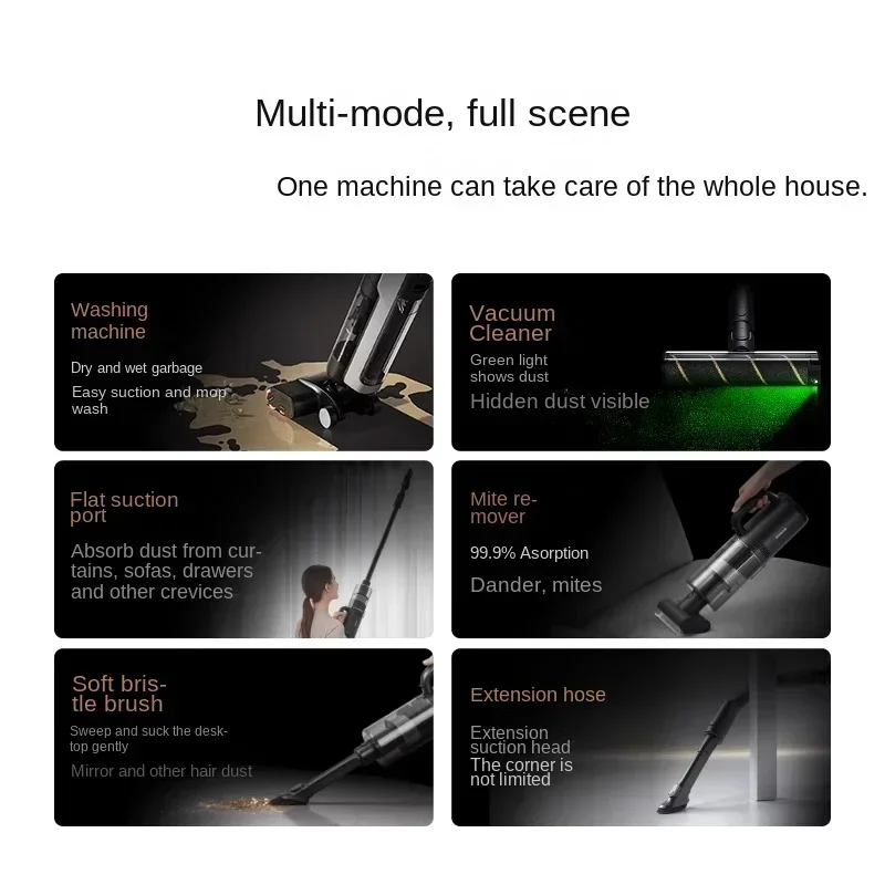 Dreame Double Roll Floor Wash H30 pro plus Home Hot Water Sterilization Cleaning Dragging And Vacuuming System for Household Use