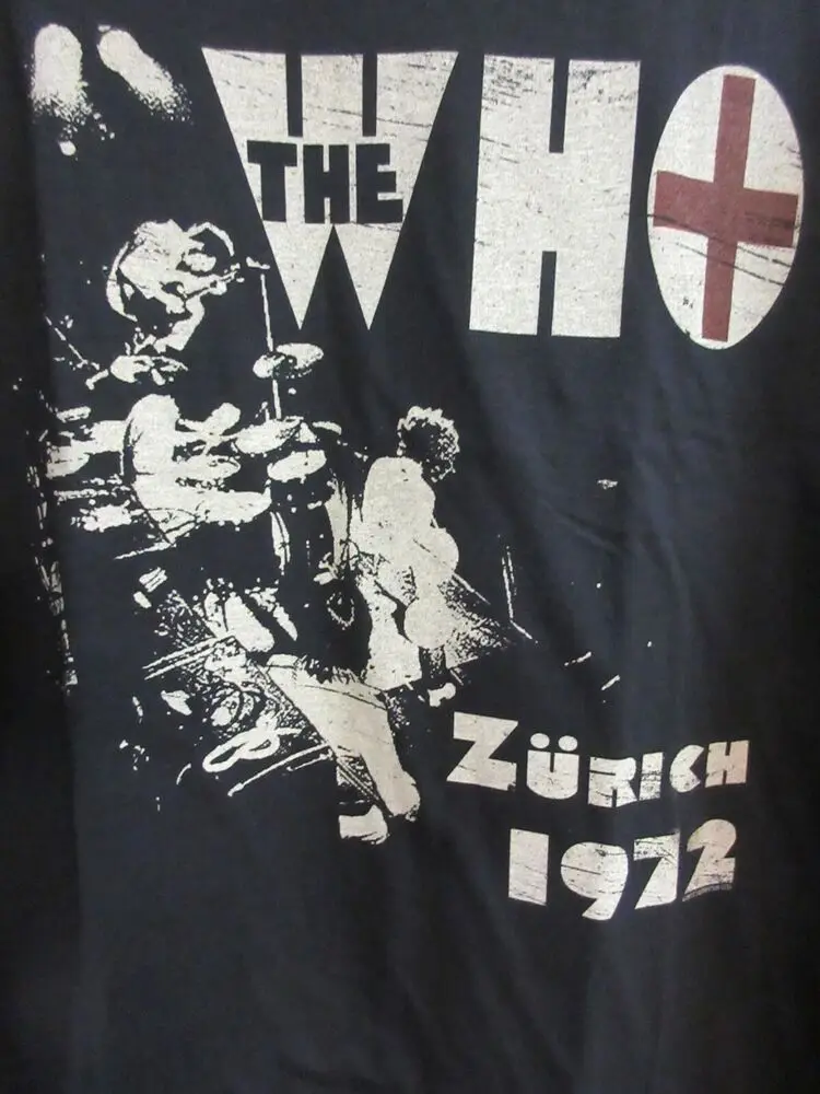 THE WHO OFFICIAL MERCH ZURICH 72 2013 BAND CONCERT MUSIC T-SHIRT 2XL / XXL