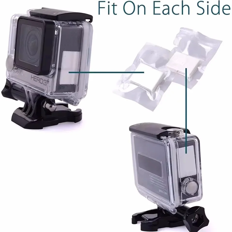 12 قطعة/المجموعة/مجموعة شريط مضاد للضباب مضاد للضباب لـ GoPro Hero8 7 6 5 4 3 3 2 SJ4000 Yi 2 4K 4 K جلسة مضادة للضباب