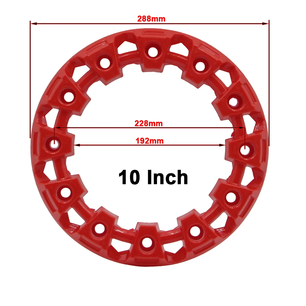 2pcs 10-inch ATV Wheel Trim Hub Protection Decor Rim Cap Universal Vehicle All Terrain wheel Plastic Cover fit to 10 inch wheels
