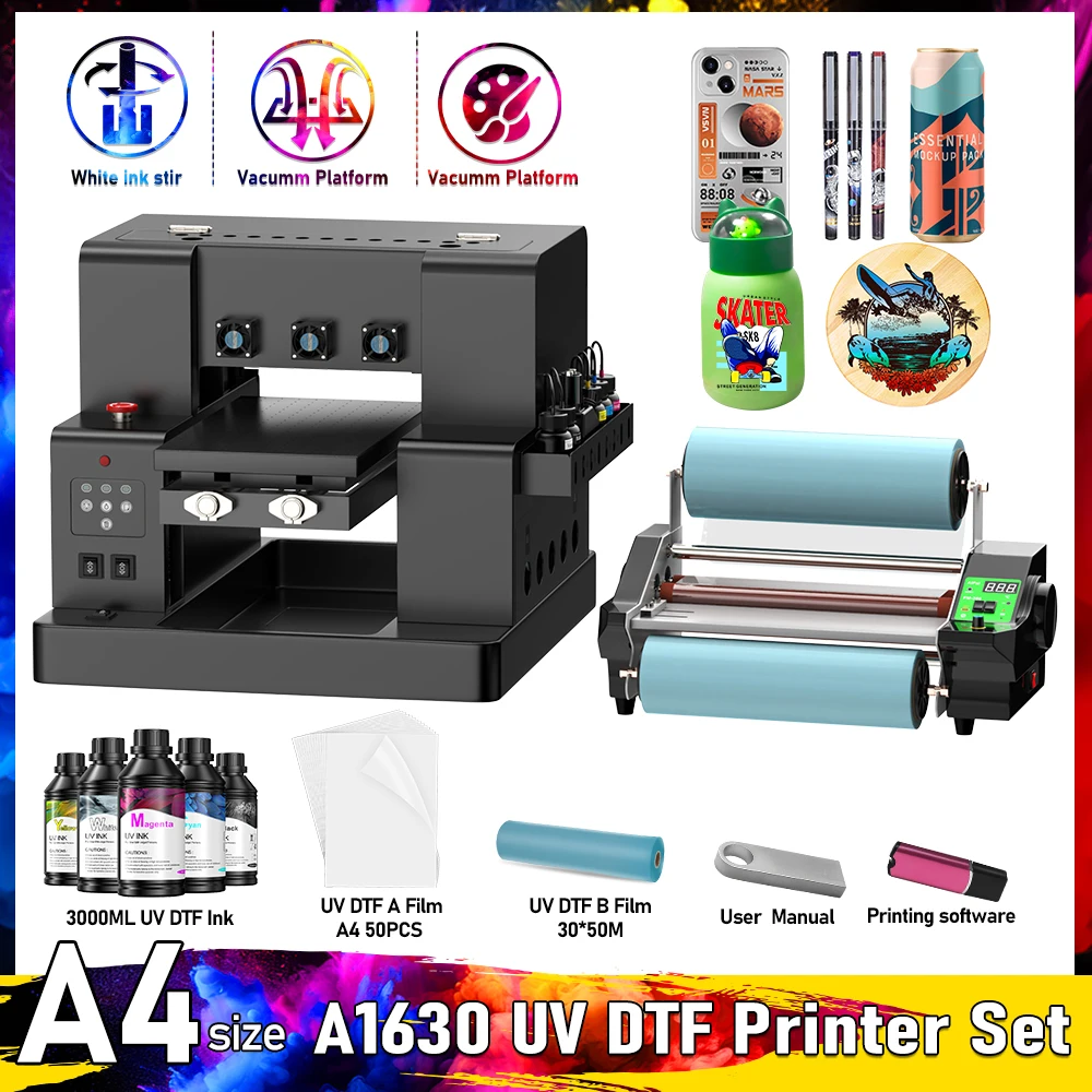

A4 UV Printer For Epson L805 Impresora A4 UV Flatbed Printing Machine A4 UV DTF Sticker Printers For Acrylic Wood Metal Mug