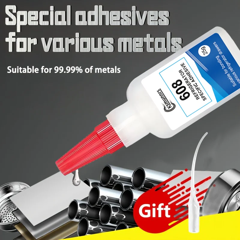 1pc 20g Metal Adhesive Glue - High-Strength High Quality & Corrosion-Resistant, Fast-Drying Transparent Formula for Industrial,