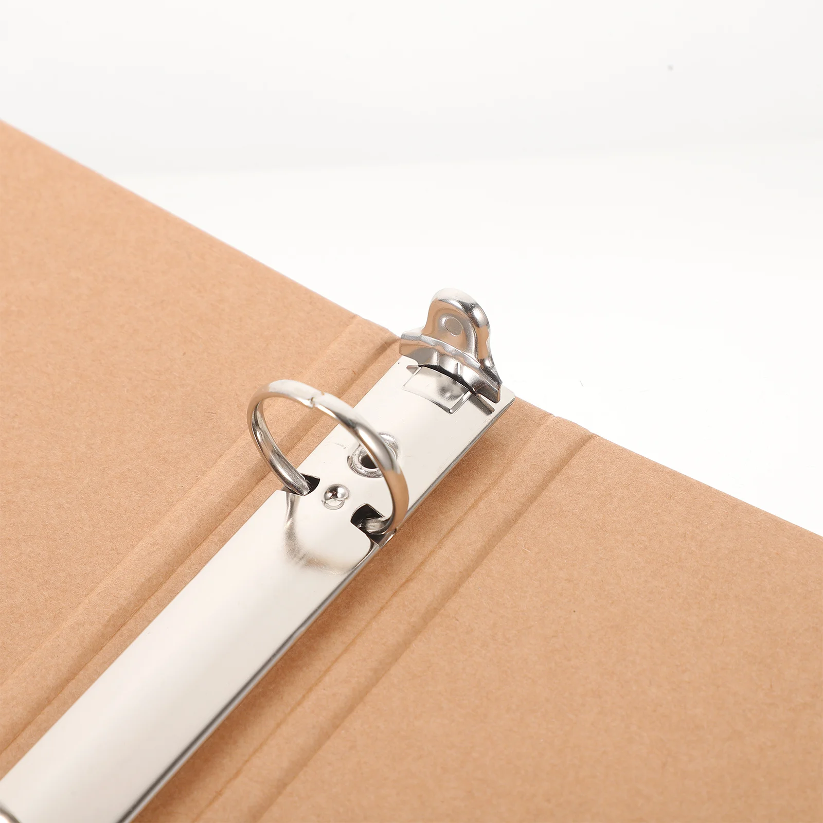 1pc A4 Binder Notebook Shell Loose-Leaf Binding Ring Kraft Paper Notepad Cover For School Planner Scrapbook Document