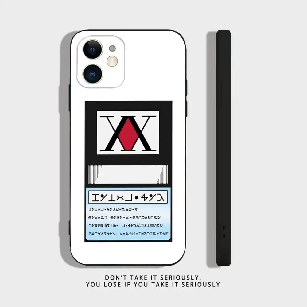 حافظة هاتف ترخيص Hxh Hunter X Hunter لهاتف iPhone 17 16,15,14,13,12,11,Pro,XS,Max,XR,Plus,Mini Soft سيليكون أسود مقاوم للصدمات