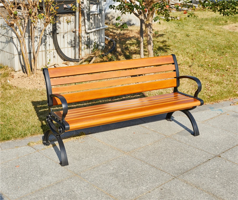 공원 벤치 현대식 야외 벤치 시트 야외 정원 벤치 알루미늄 야외 가구