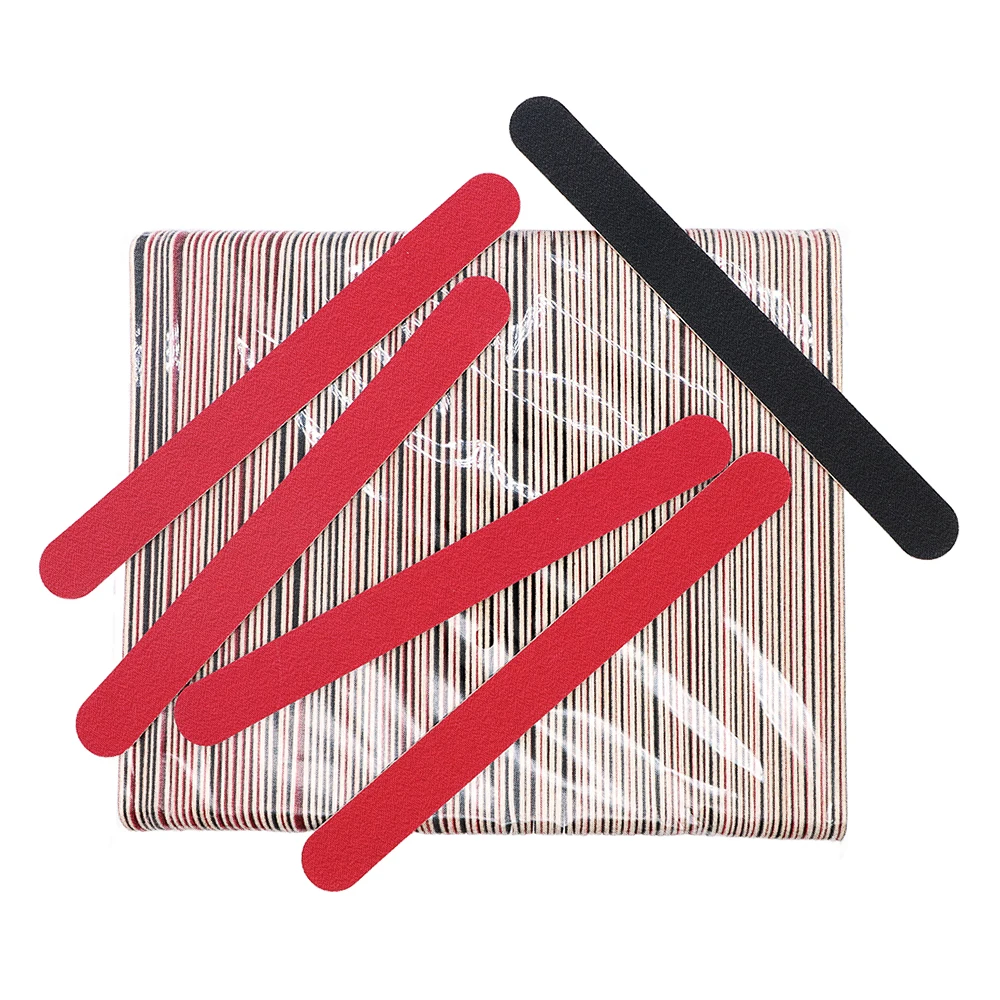 50/100 pçs dupla face lixa de unhas 180/240 grit madeira manicure buffer para manicure profissional salão de beleza ferramenta de fornecimento de unhas