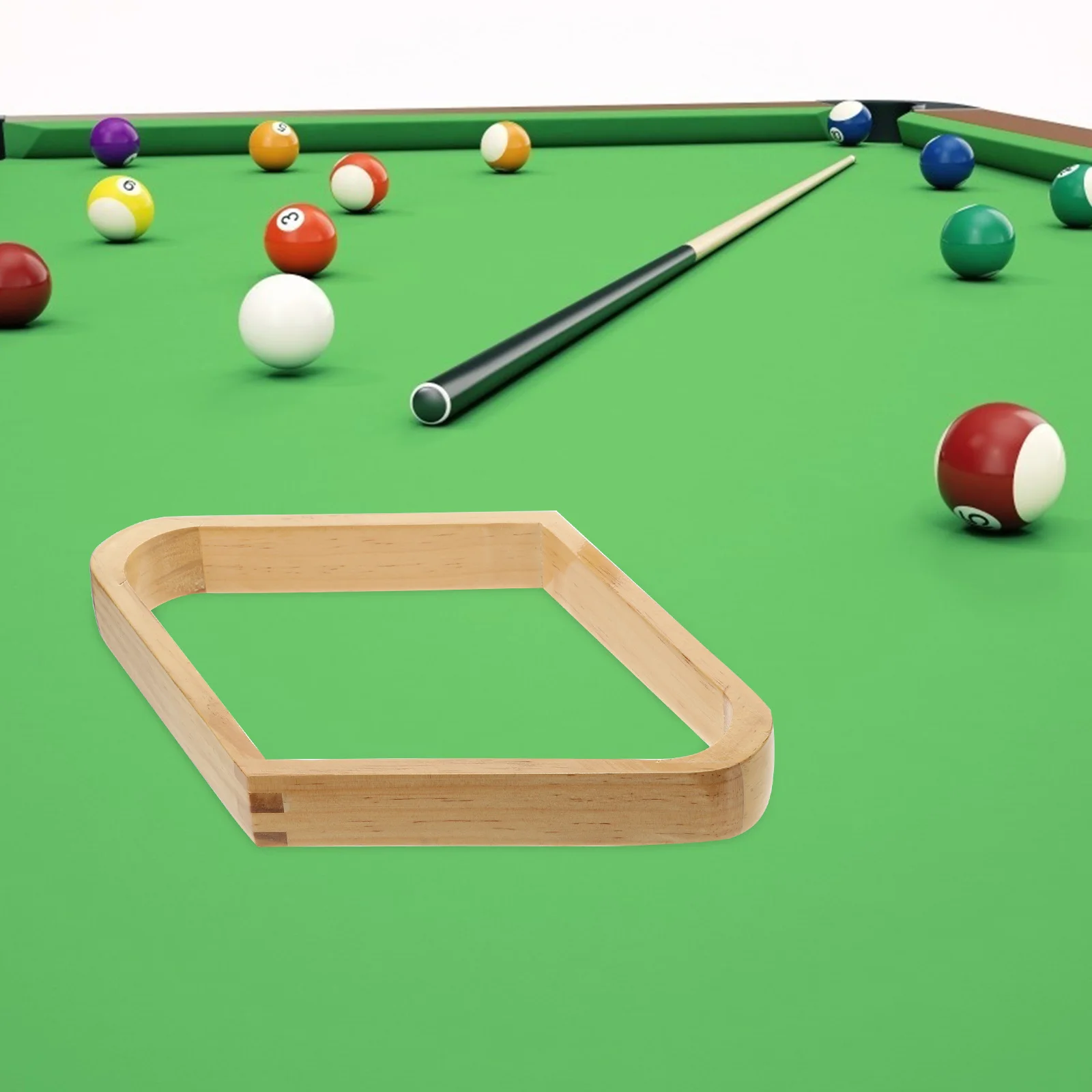 

2Pcs Vintage Wooden Billiard Rack Easy Convenient Storage Keep Game Room Tidy Billiard Accessory Table Pool Ball Rack