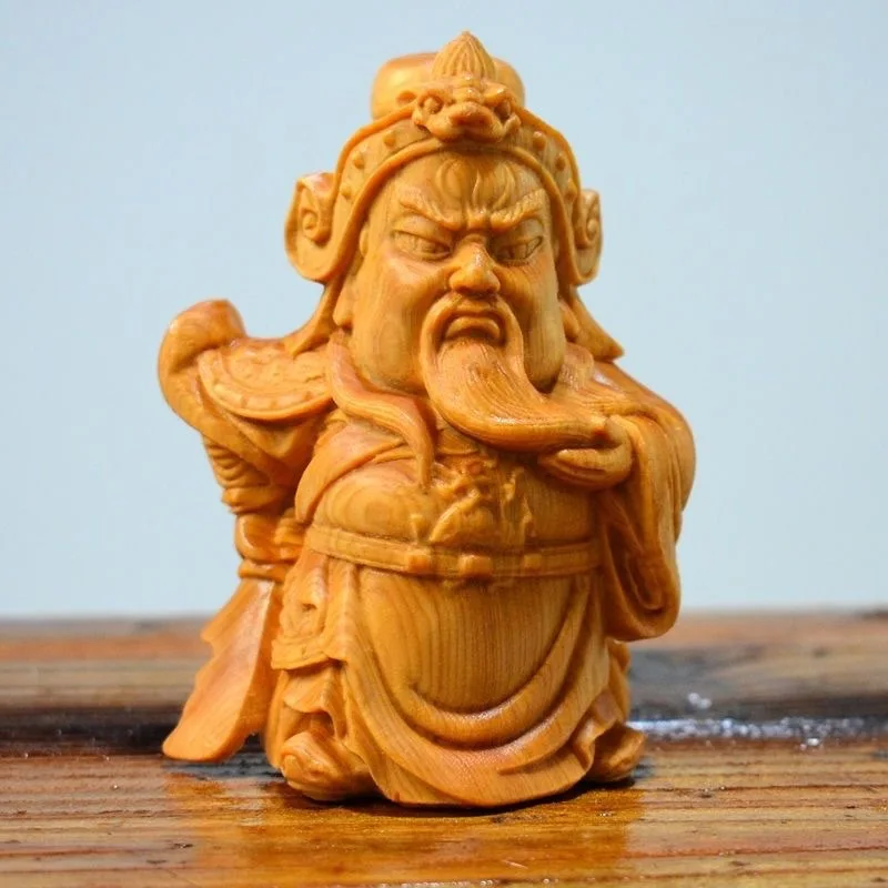 

Taihang Thuja Sutchuenensis Guan Yu Ornaments Cartoon Creative ModelingQVersion Guan Yu Guan Gong Lord Guan the Second God of Wa