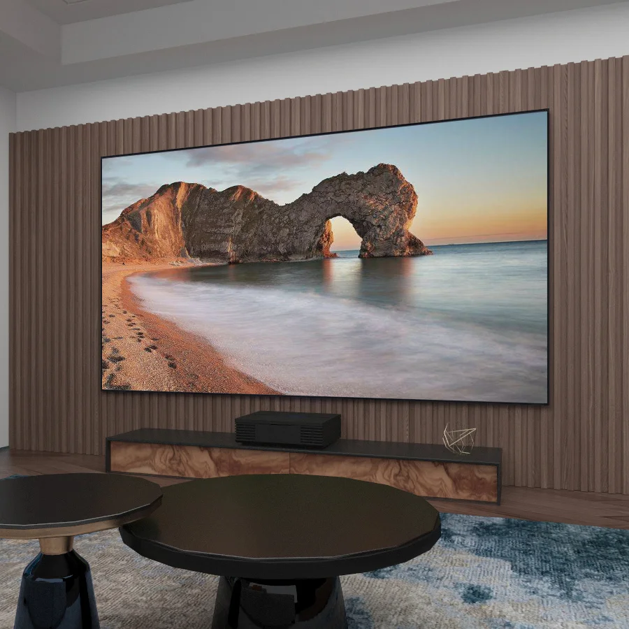 92 100 110 120 Inch fixed frame screen ALR Ambient Light Rejecting Projection Screen For 4K Ultra Short Throw Projector