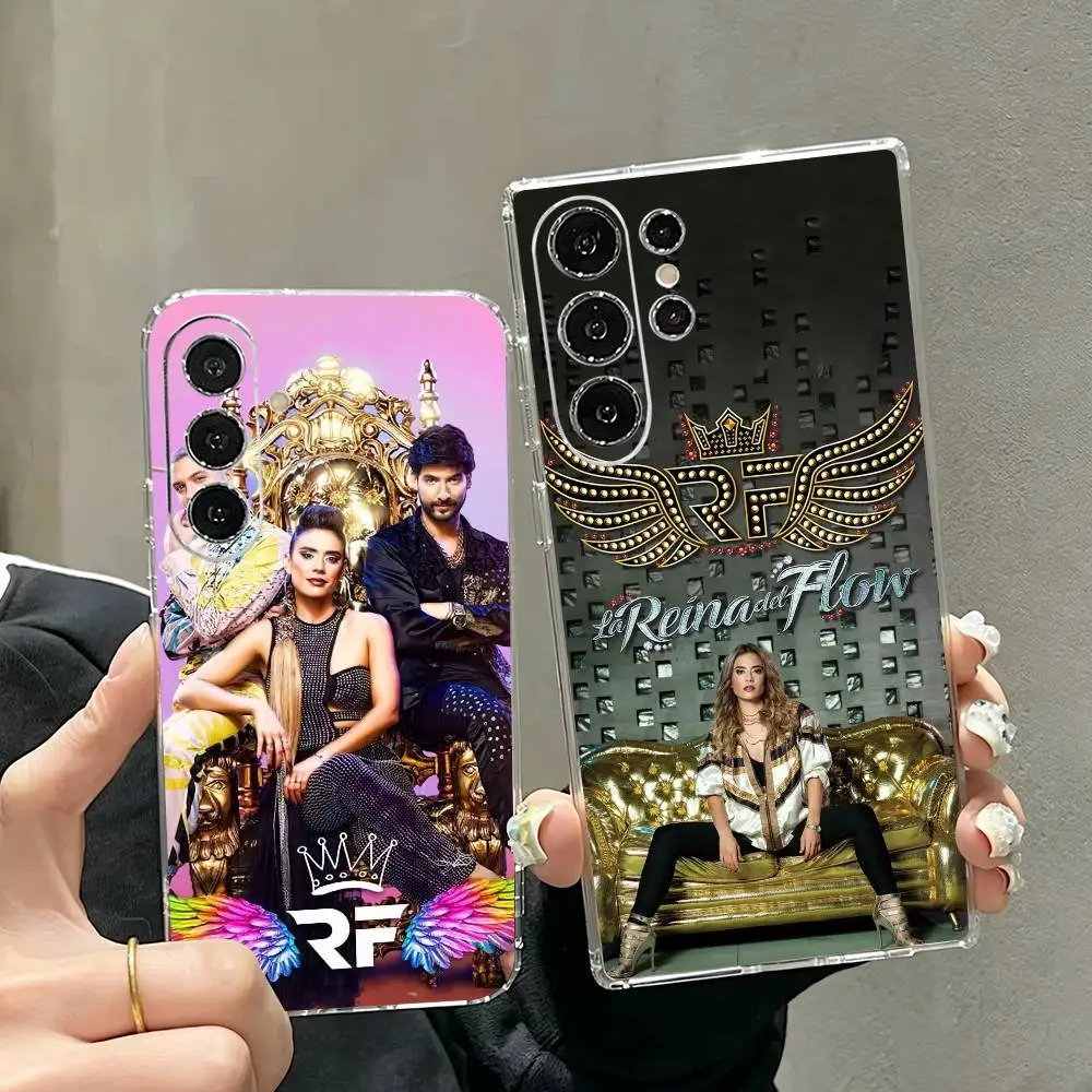 Queen of Flow La-Reina-Del-Flow  Phone Case Transparent Silicone Soft For Samsung S25,S24,S21,S22,S23,S30,Ultra,S20,Plus,Fe