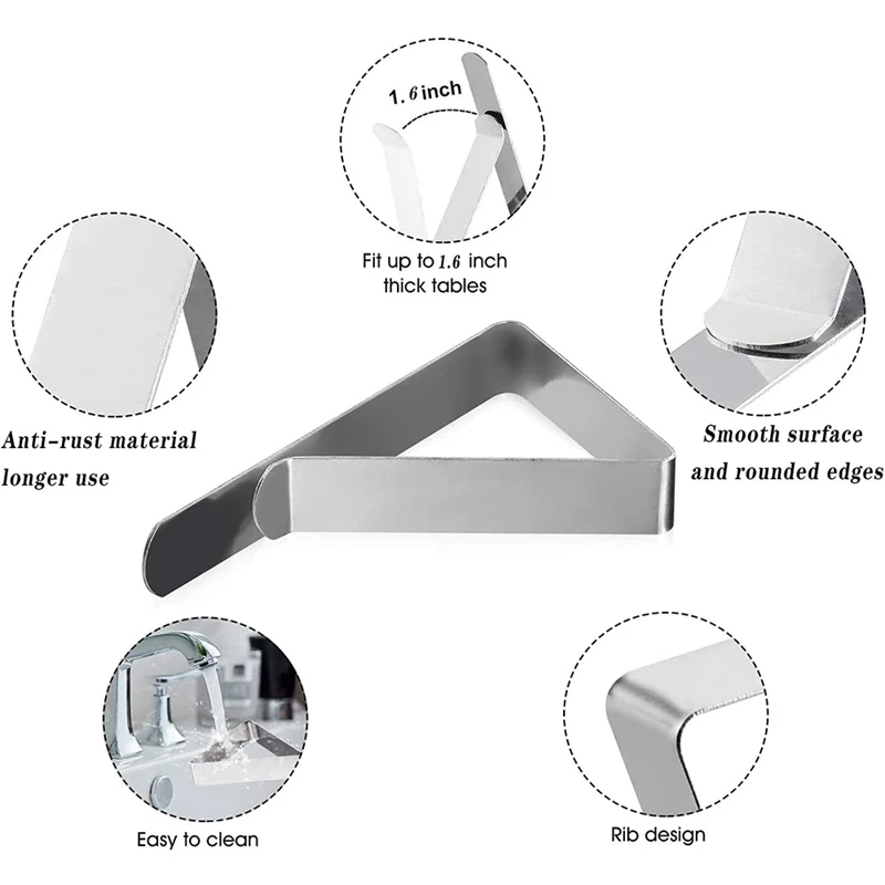 Clips de couverture de table de gril, pince de maintien de nappe, extérieur, restaurant, pique-nique, camping, fête