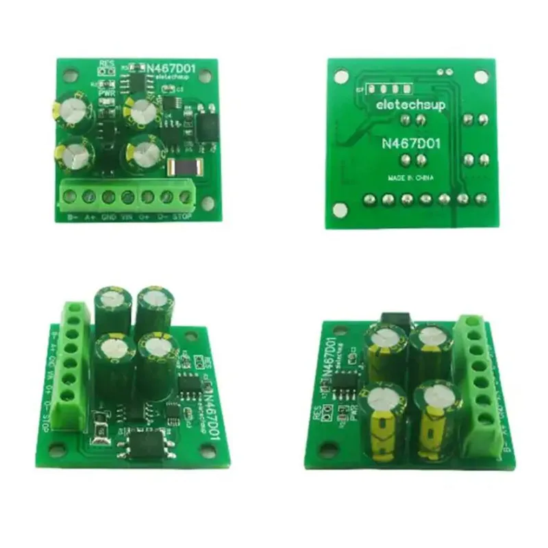 5pcs N467D01 12V 24V 1-2A RS485 MODBUS RTU Small DC Motor Controller Run Independently After Setting