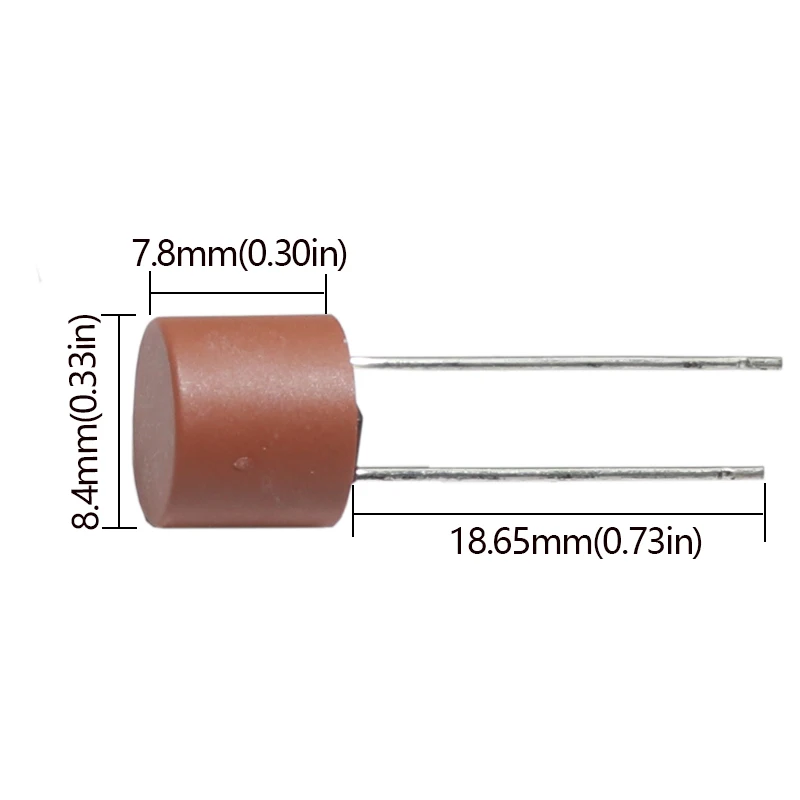 【20PCS】 Cylindrical T0.5A 500mA 1A 1.6A 2A 2.5A 3.15A 4A 5A 6.3A 250V Slow Fuse 382