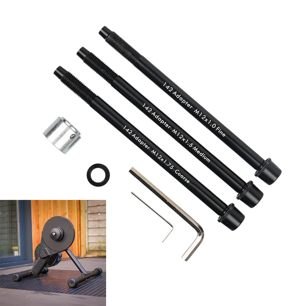 Alloy 12x142mm Thru Axle Adapter For Wahoo KICKR SNAP Indoor/ Cycling Trainer Secure Fit For 12mm X 142mm Road And MTB Bikes/
