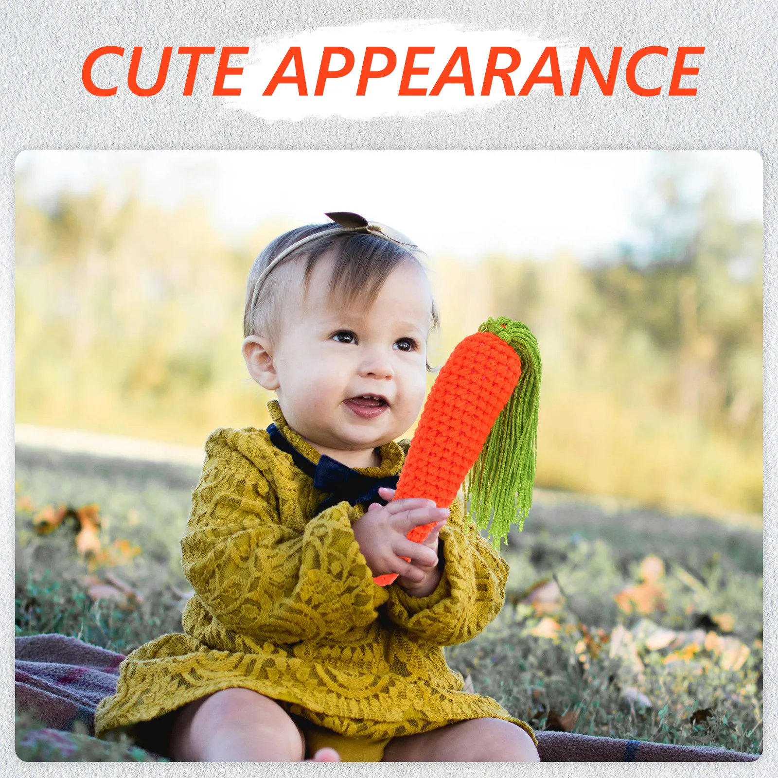 

Вязаная крючком морковка ручной работы для фотосессии новорожденных, из хлопка, милый вязаный фрукт-овощ, идеальный подарок