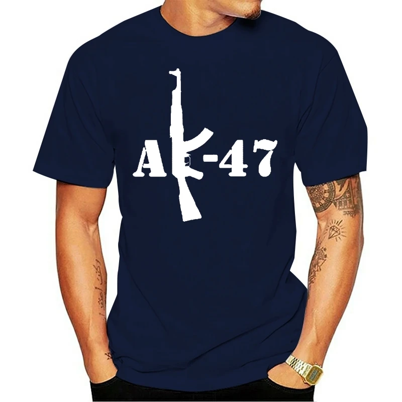 AK-47 Kalashnikov BLACK T-SHIRT RUSSIAN RIFLE MILITARY AK47 AR15 AK 47 AR-15 2018 Fashion Solid Color Men T Shirt Sleeveless Tee