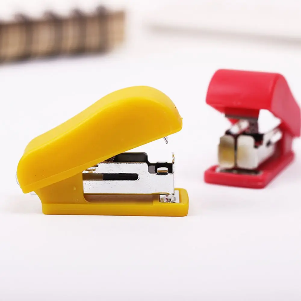 1Pc Mini Stapler Stationery Set Paper Binding Tool Office Accessories School Supplies