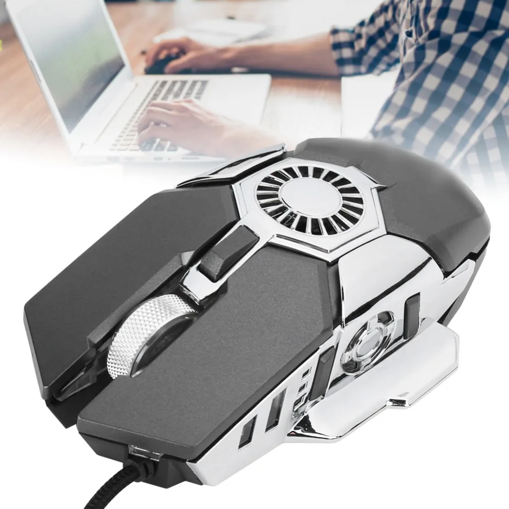 

Responsive 6 Buttons Gaming Mouse Wired Connection Backlit Design Wired Mouse RGB Lighting RGB Mouse Gaming