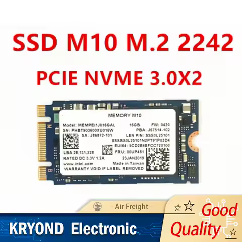 New Original M10 SSD M.2 2280 2242 SSD 64GB 32GB 16GB PCIE NVMe3.0X2 Internal Solid State Drive For Intel Optane Memory