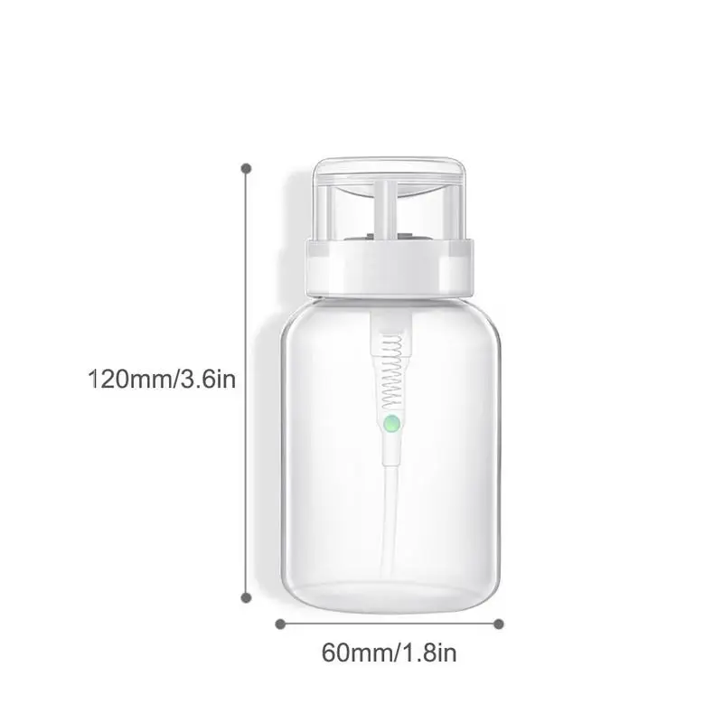 Bouteille en plastique pour dissolvant de vernis à ongles, bouteille de type presse de voyage, distributeur de pompe de manucure, récipient cosmétique africain, 200ml