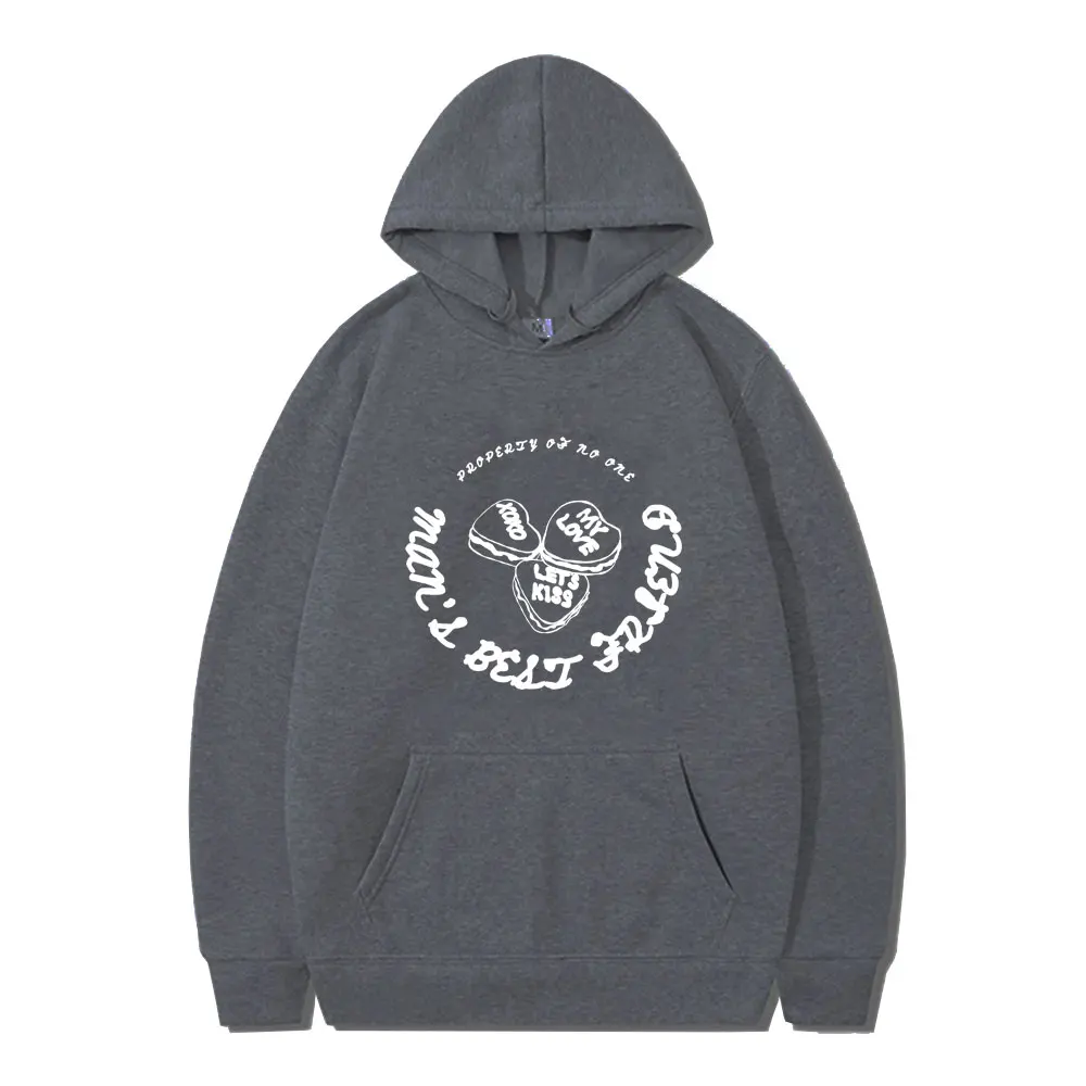 Sabrina Carpenter Man's Best Friend Graphic Hoodie Male Vintage Fleece Hooded Sweatshirt Men's Women's Fashion Oversized Hoodies