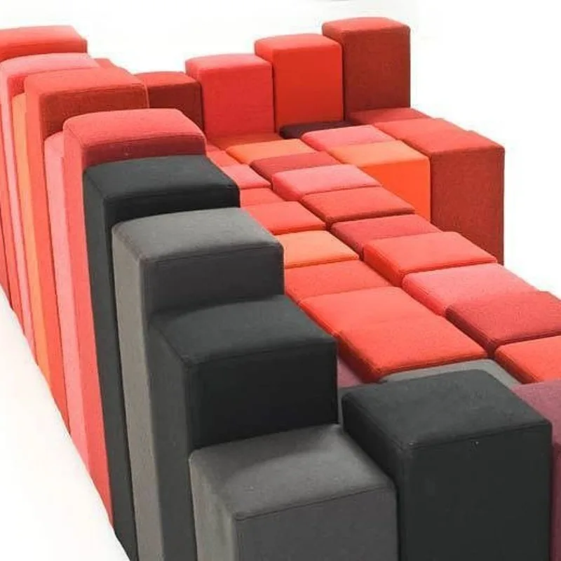 Special-shaped creative combination sofa, villa area beauty salon plastic special-shaped sofa