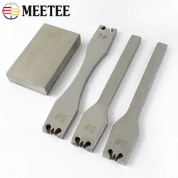 Meetee 1set 3# 5# Steel Alloy Zipper Tooth Removal Tool Code Loading Zip Teeth Pliers DIY Manual Leather Tools Accessories